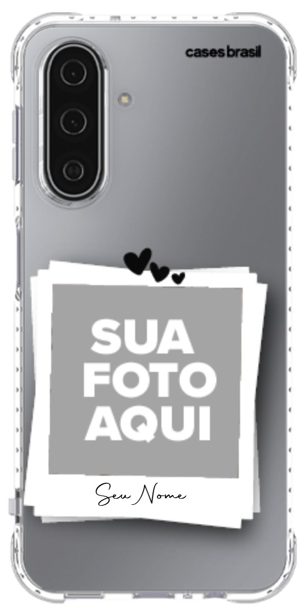 Capinha para Celular Polaroid Corações