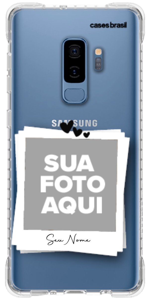 Capinha para Celular Polaroid Corações