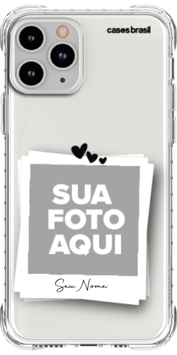 Capinha para Celular Polaroid Corações