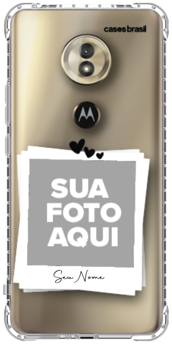 Capinha para Celular Polaroid Corações