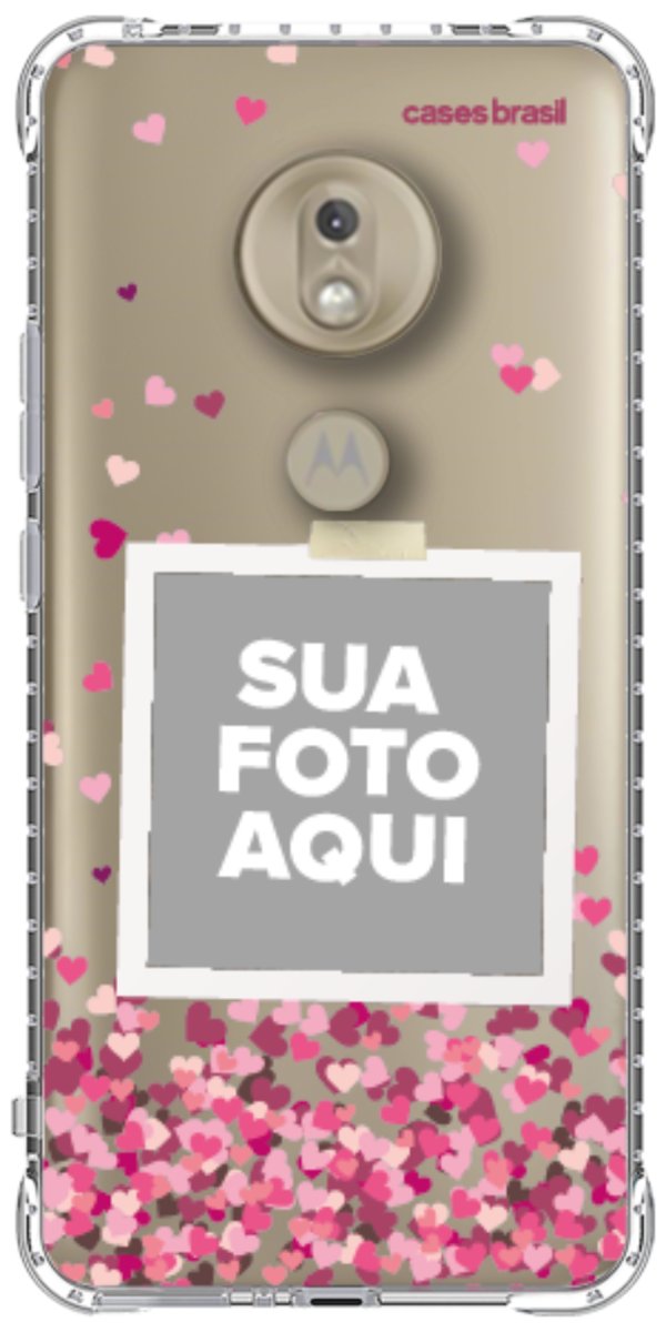 Capinha para Celular Polaroid Corações Flutuantes