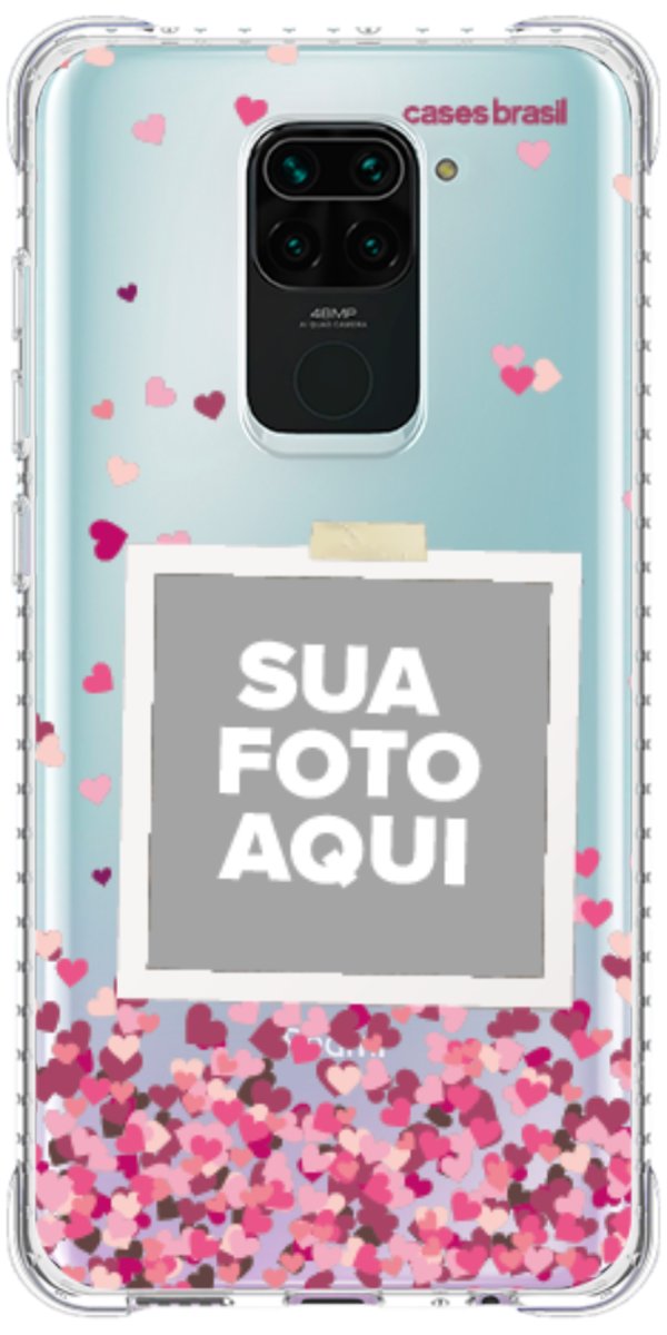 Capinha para Celular Polaroid Corações Flutuantes