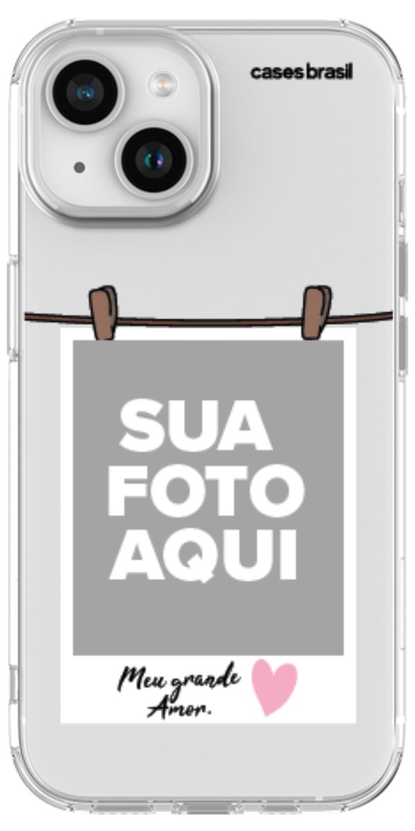Capinha para Celular Polaroid Meu Grande Amor