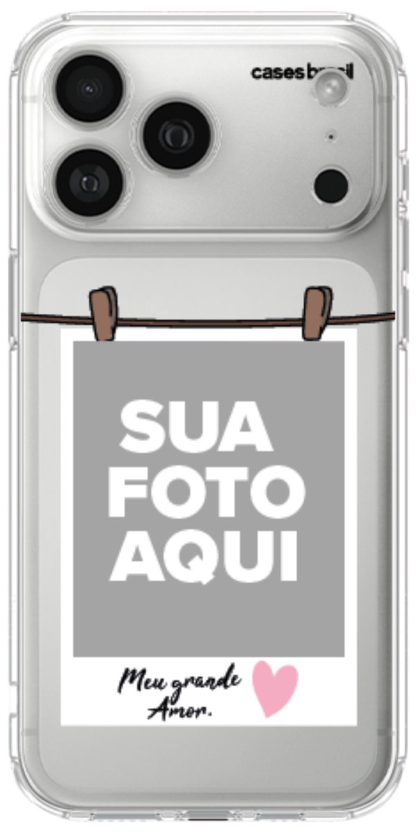 Capinha para Celular Polaroid Meu Grande Amor
