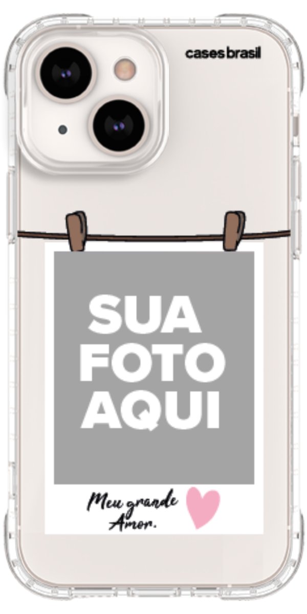 Capinha para Celular Polaroid Meu Grande Amor