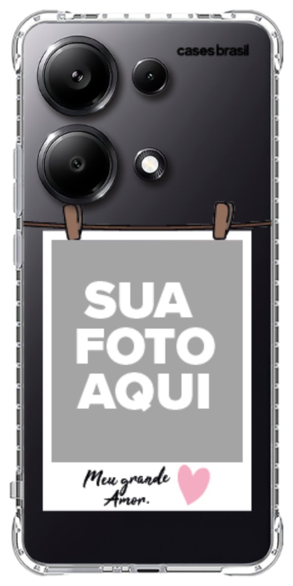 Capinha para Celular Polaroid Meu Grande Amor