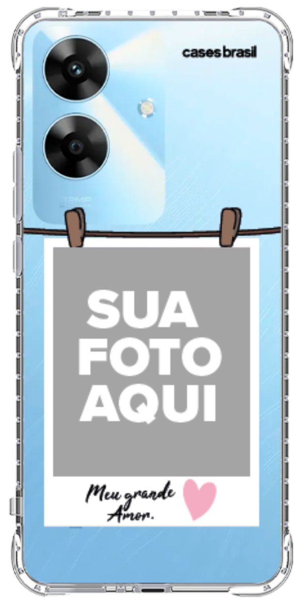 Capinha para Celular Polaroid Meu Grande Amor