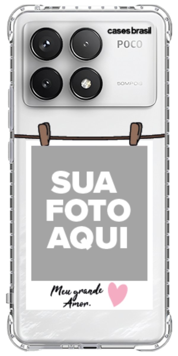 Capinha para Celular Polaroid Meu Grande Amor