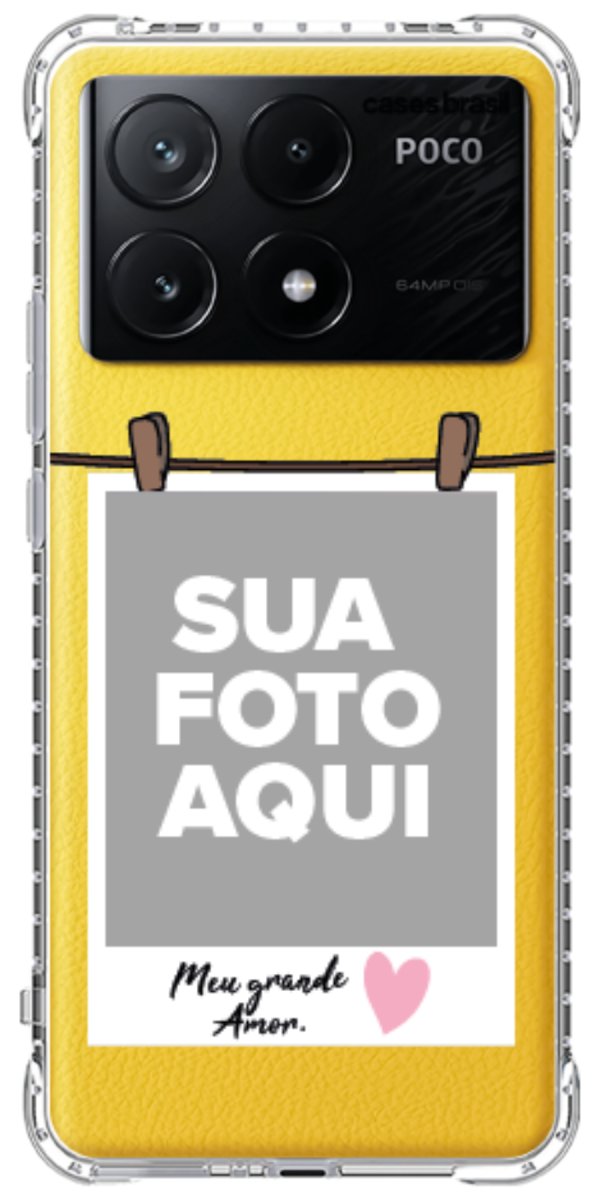 Capinha para Celular Polaroid Meu Grande Amor