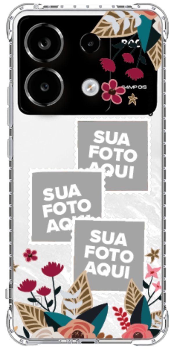 Capinha para Celular Recortes Floridos
