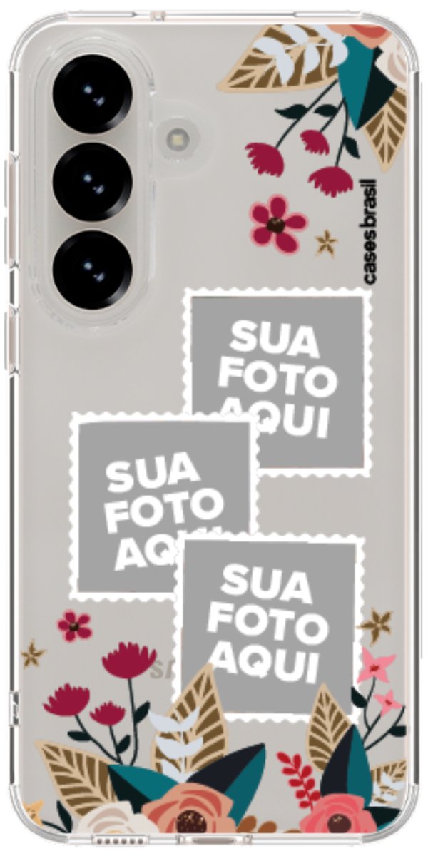 Capinha para Celular Recortes Floridos