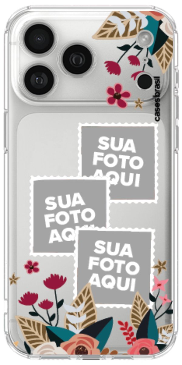 Capinha para Celular Recortes Floridos