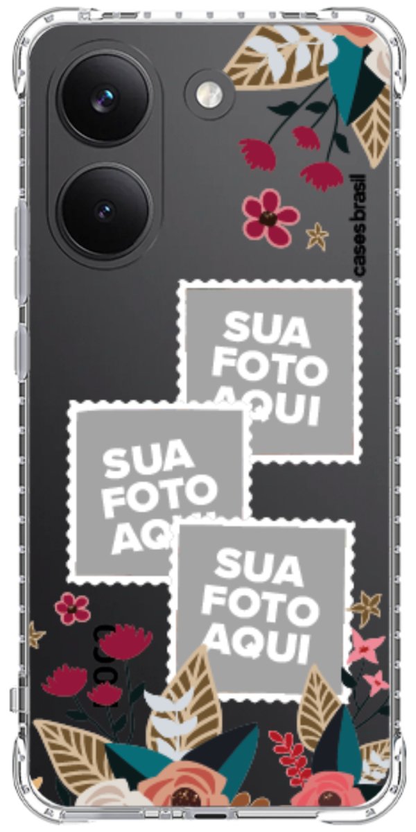 Capinha para Celular Recortes Floridos