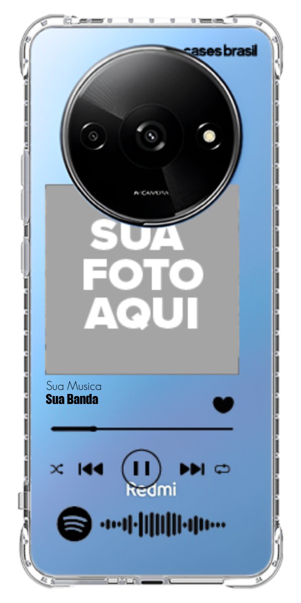 Capinha para Celular Polaroid com Sua Música