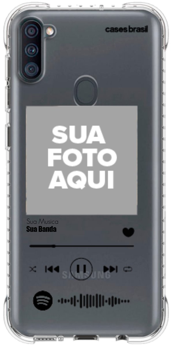Capinha para Celular Polaroid com Sua Música