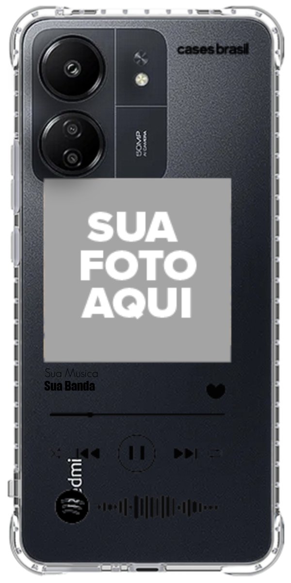 Capinha para Celular Polaroid com Sua Música