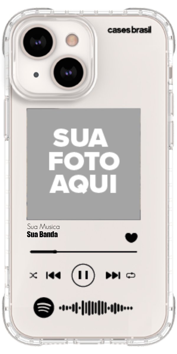 Capinha para Celular Polaroid com Sua Música