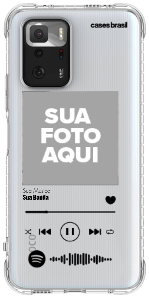 Capinha para Celular Polaroid com Sua Música