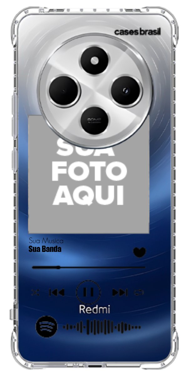 Capinha para Celular Polaroid com Sua Música