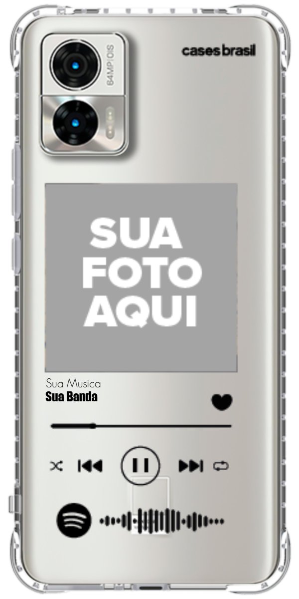 Capinha para Celular Polaroid com Sua Música