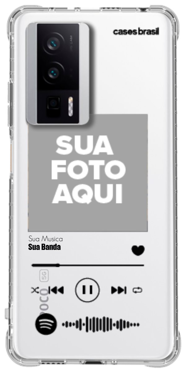 Capinha para Celular Polaroid com Sua Música