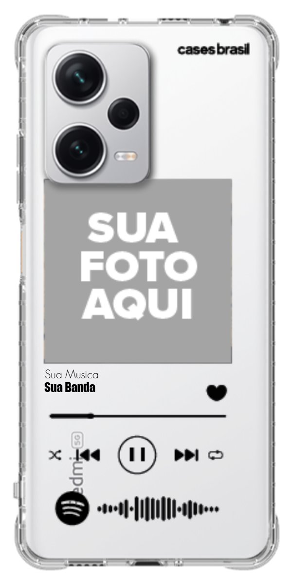 Capinha para Celular Polaroid com Sua Música