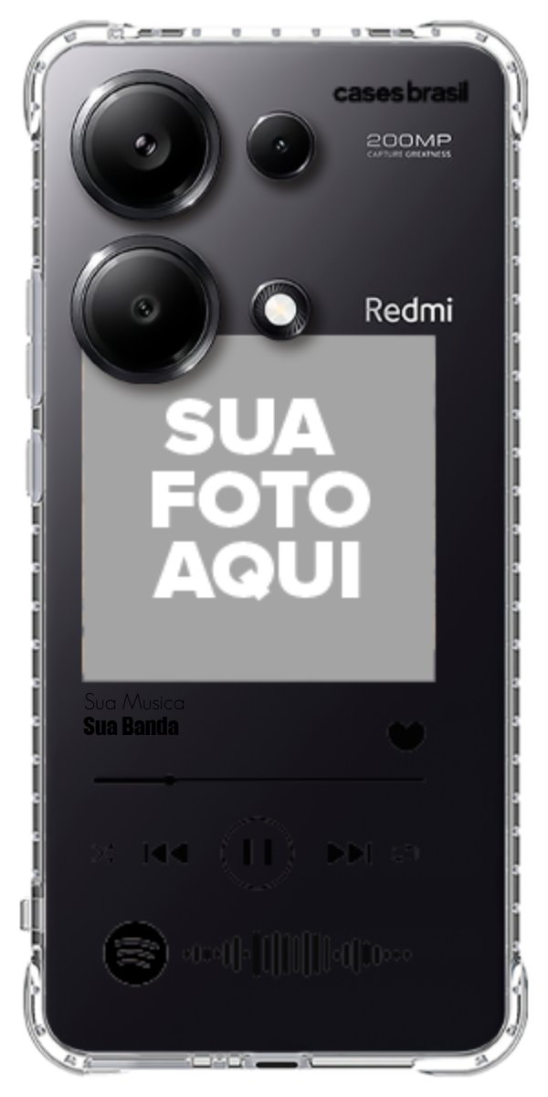 Capinha para Celular Polaroid com Sua Música