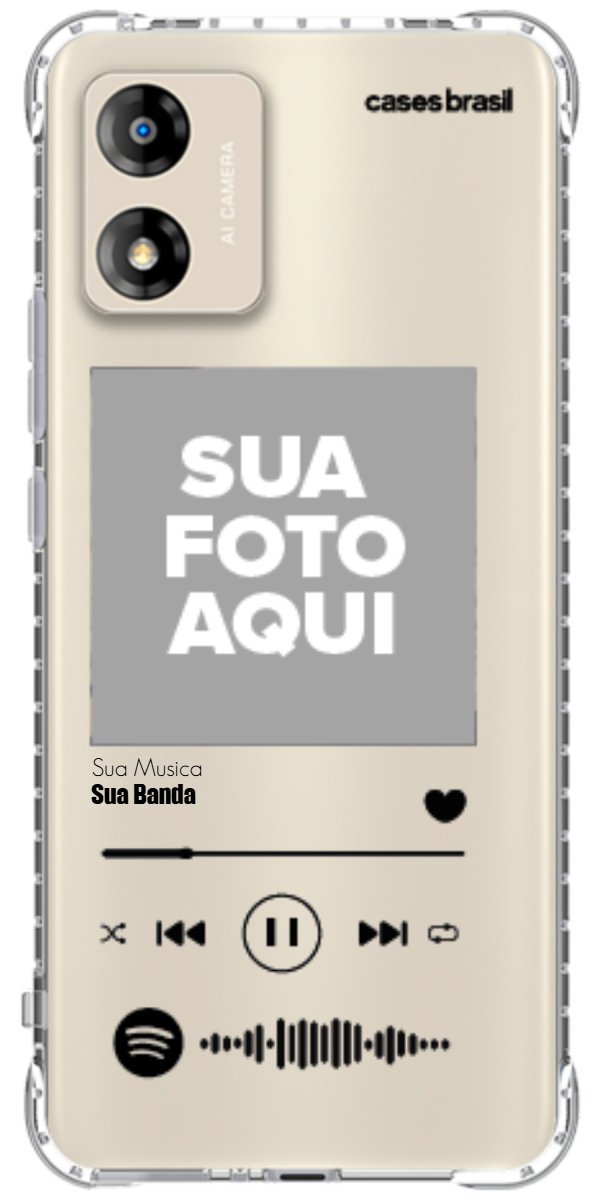 Capinha para Celular Polaroid com Sua Música