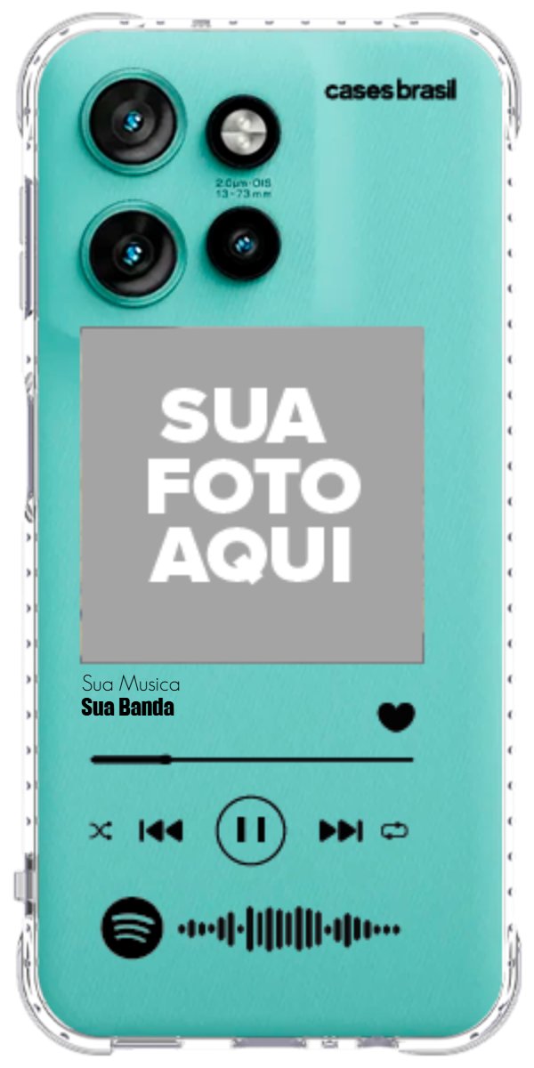 Capinha para Celular Polaroid com Sua Música