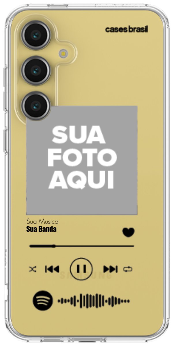 Capinha para Celular Polaroid com Sua Música