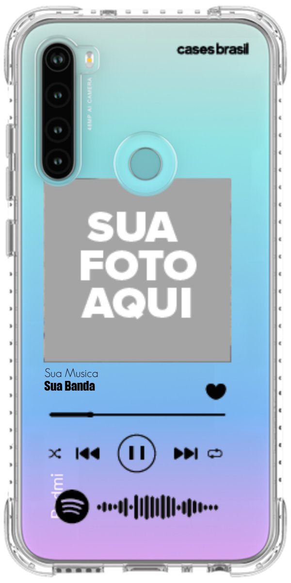 Capinha para Celular Polaroid com Sua Música