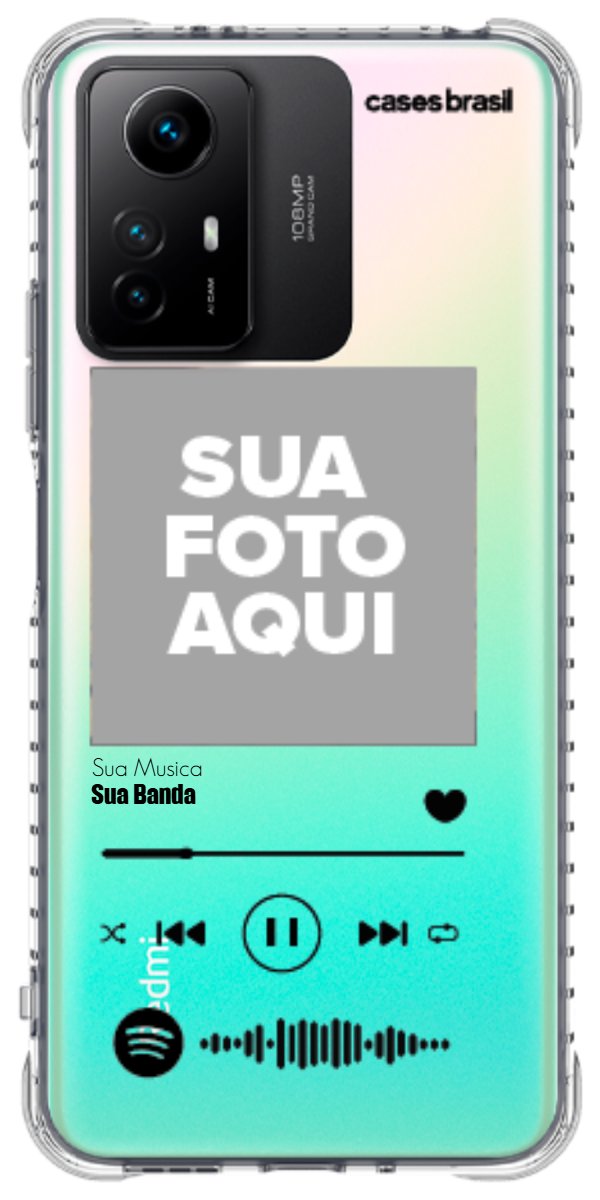 Capinha para Celular Polaroid com Sua Música
