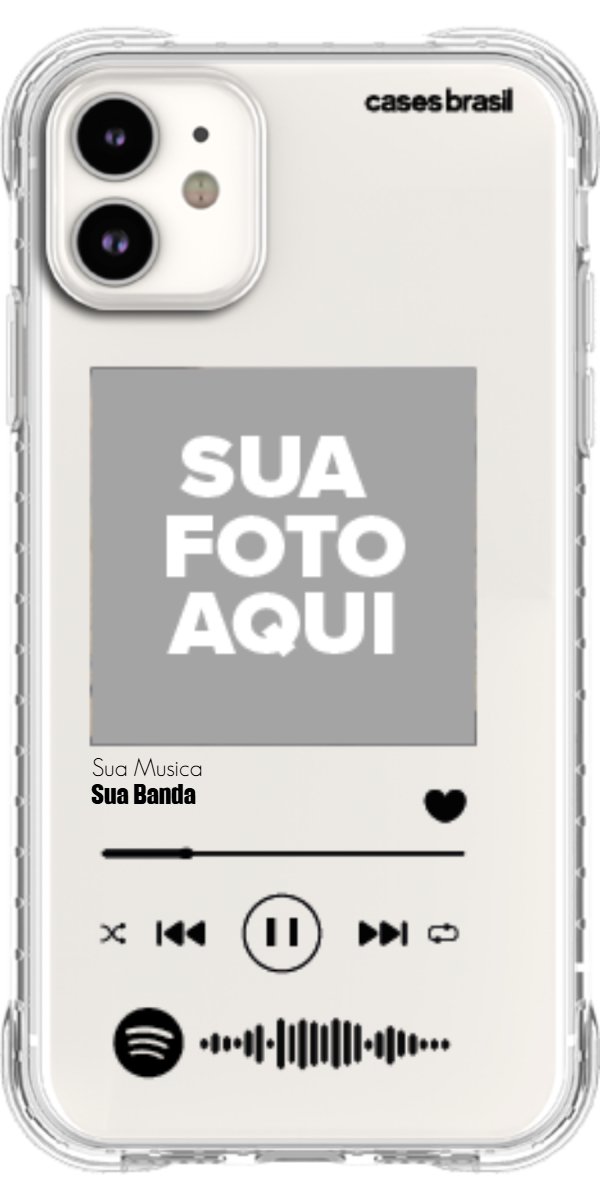 Capinha para Celular Polaroid com Sua Música