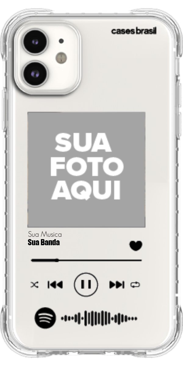 Capinha para Celular Polaroid com Sua Música