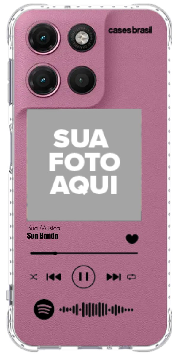 Capinha para Celular Polaroid com Sua Música