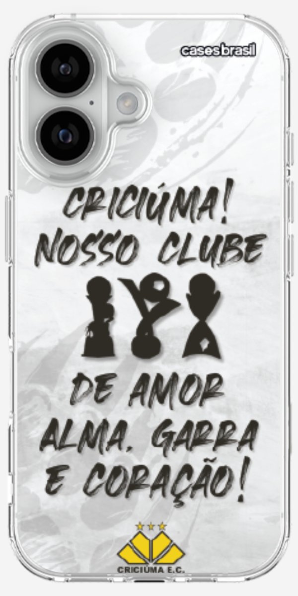 Capinha para Celular Crciúma Estampa Oficial 09