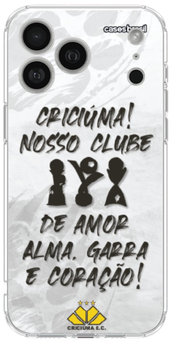 Capinha para Celular Crciúma Estampa Oficial 09