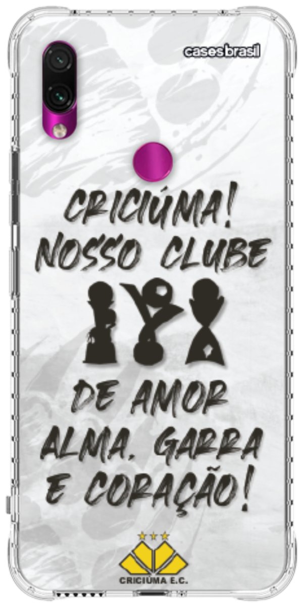 Capinha para Celular Crciúma Estampa Oficial 09