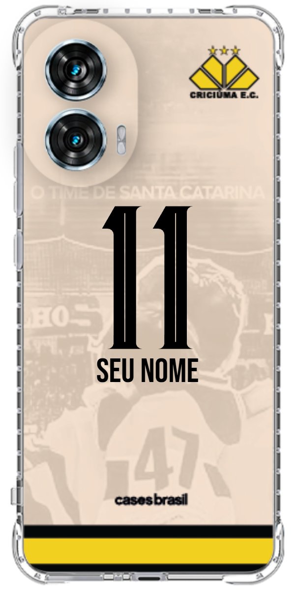 Capinha para celular Criciúma Estampa Oficial 13