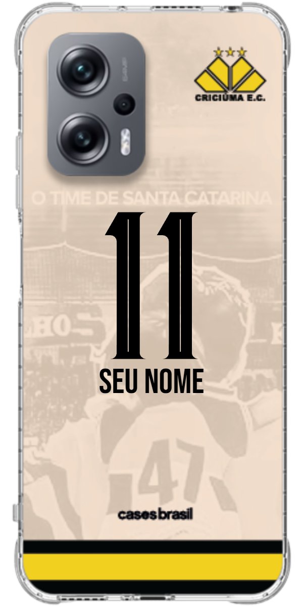 Capinha para celular Criciúma Estampa Oficial 13