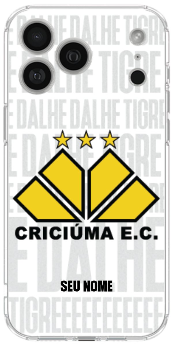 Capinha para Celular Criciúma Estampa Oficial 19