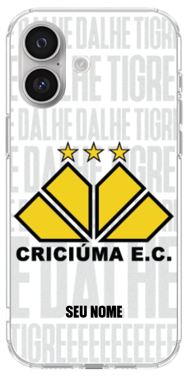 Capinha para Celular Criciúma Estampa Oficial 19