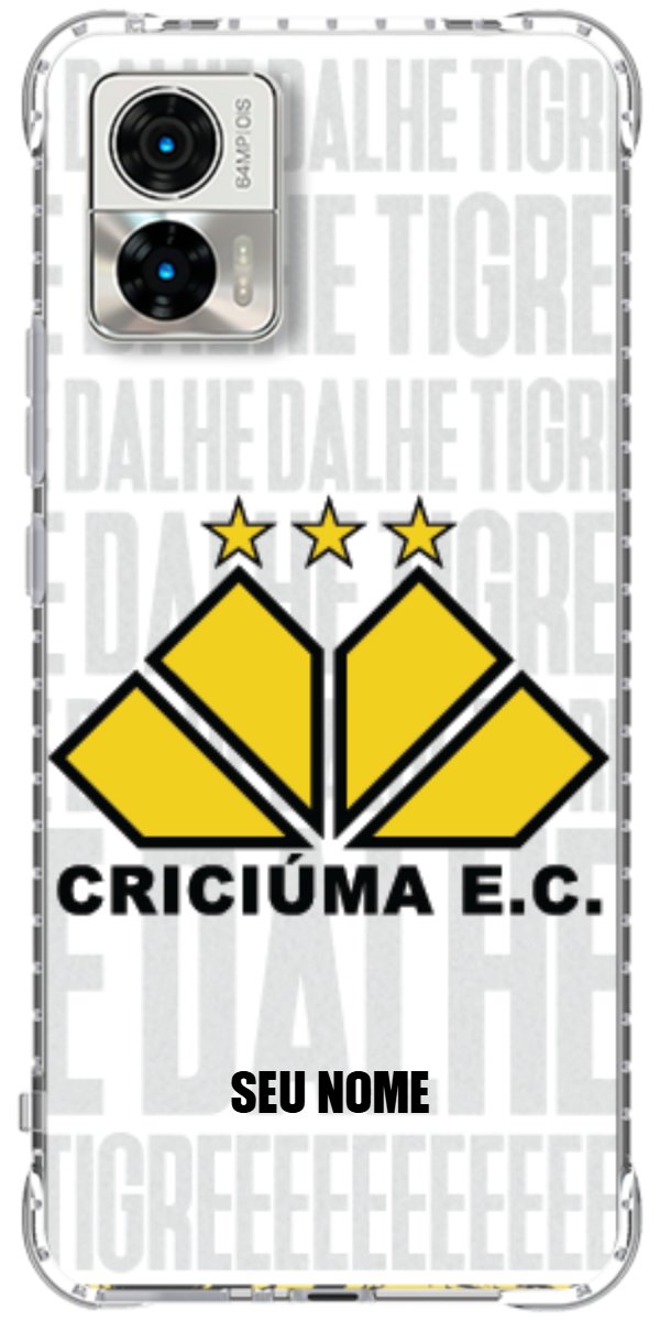 Capinha para Celular Criciúma Estampa Oficial 19