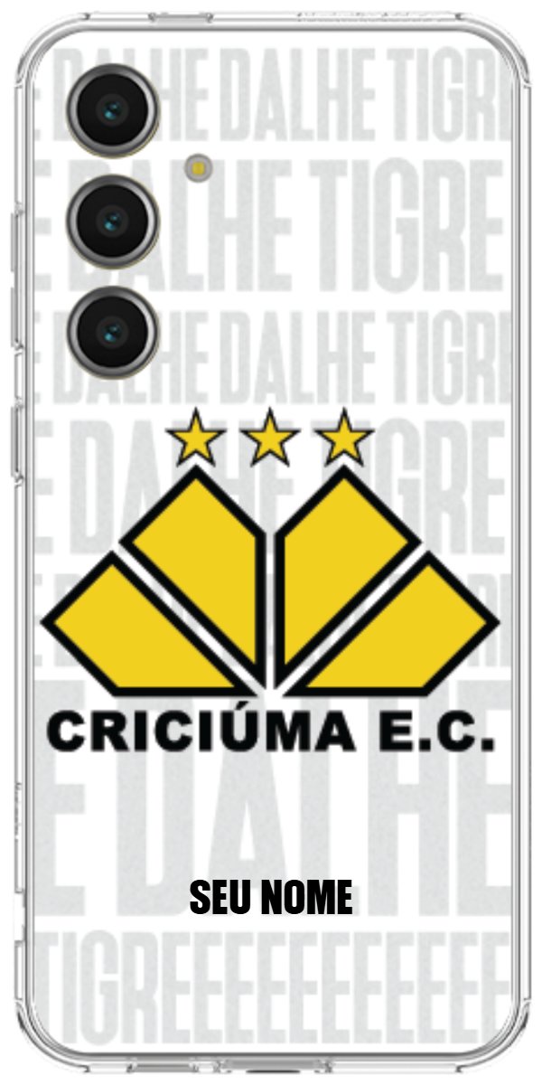 Capinha para Celular Criciúma Estampa Oficial 19