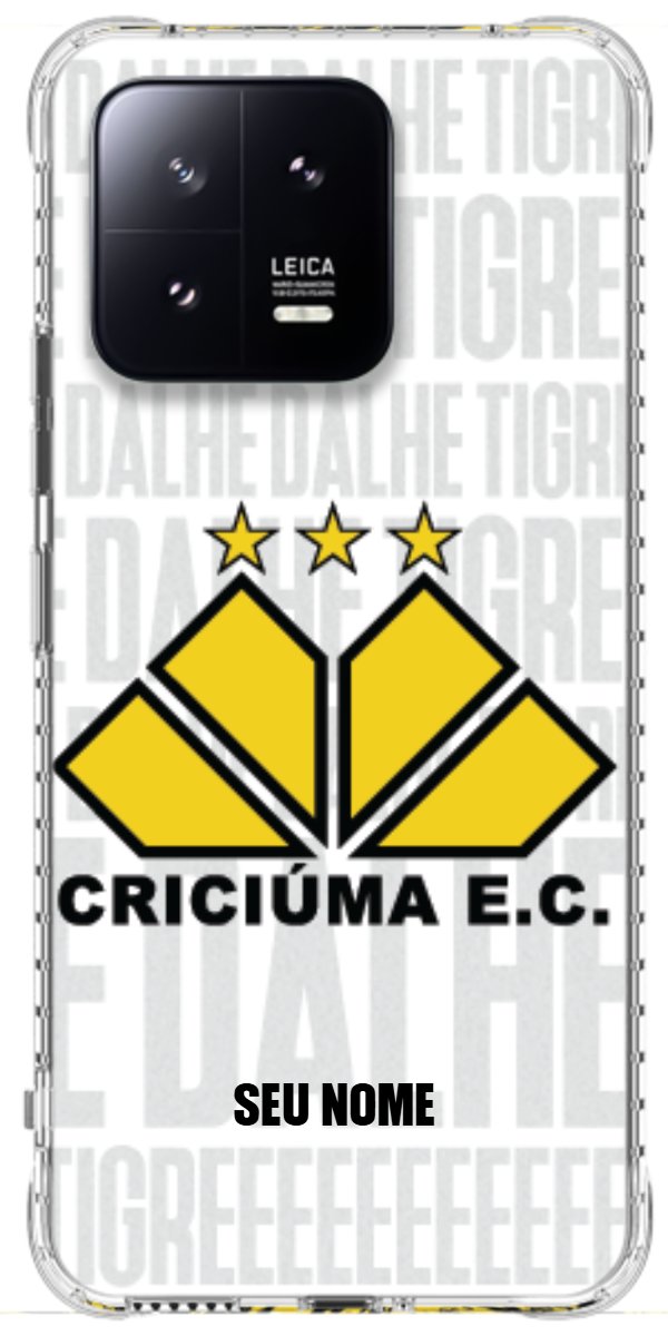 Capinha para Celular Criciúma Estampa Oficial 19