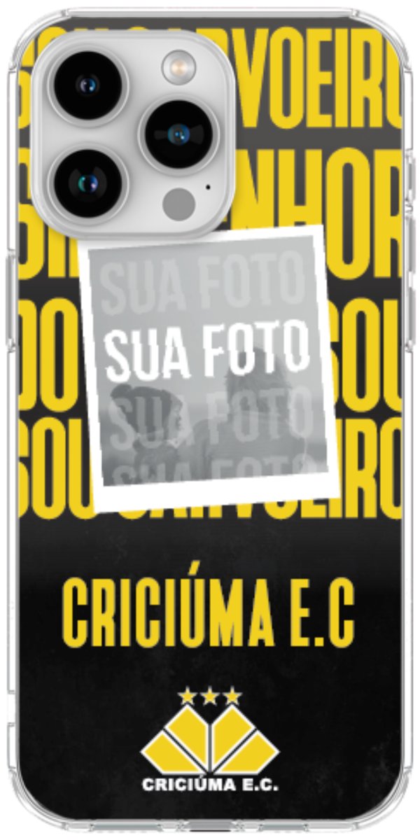 Capinha para Celular Crciúma Estampa Oficial 19