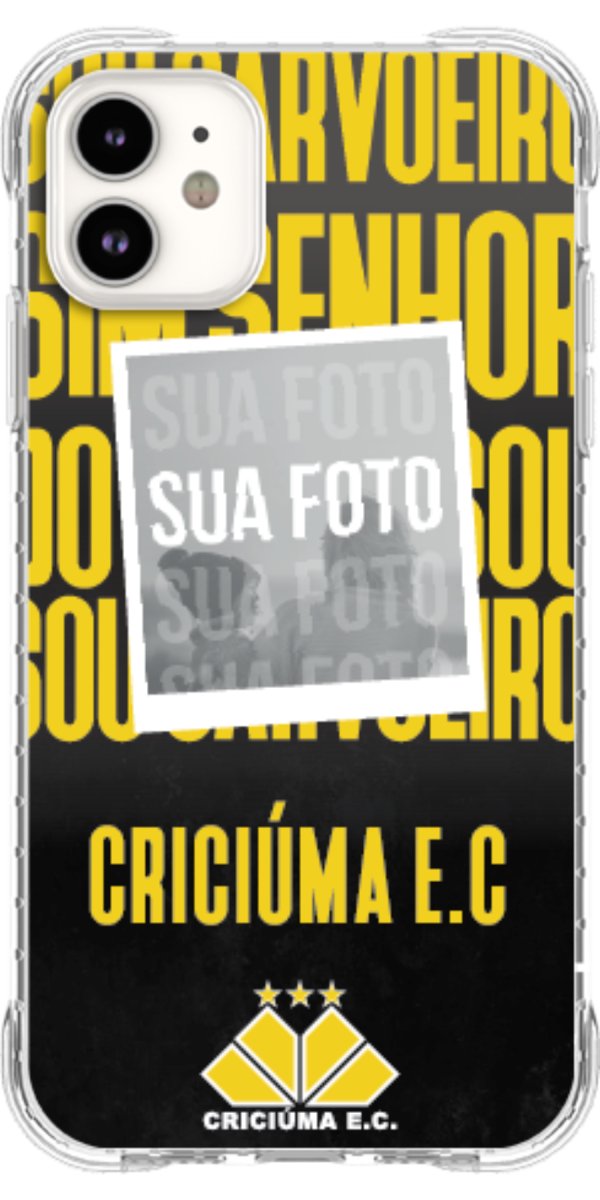 Capinha para Celular Crciúma Estampa Oficial 19