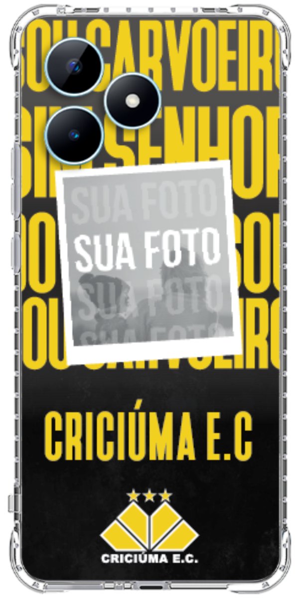 Capinha para Celular Crciúma Estampa Oficial 19