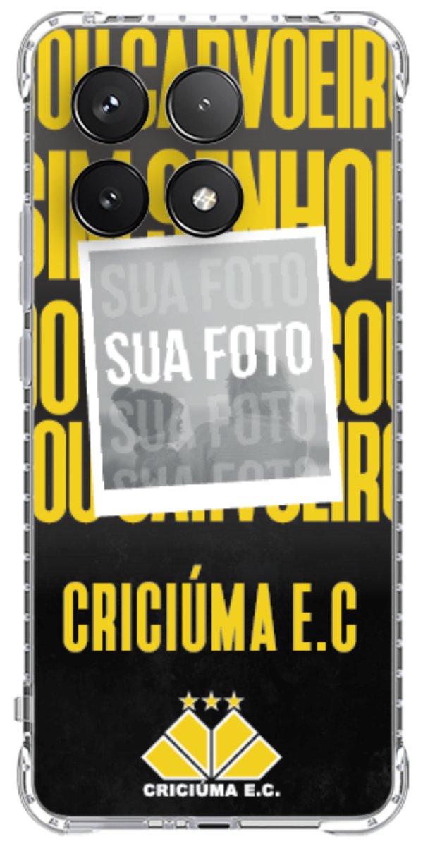 Capinha para Celular Crciúma Estampa Oficial 19