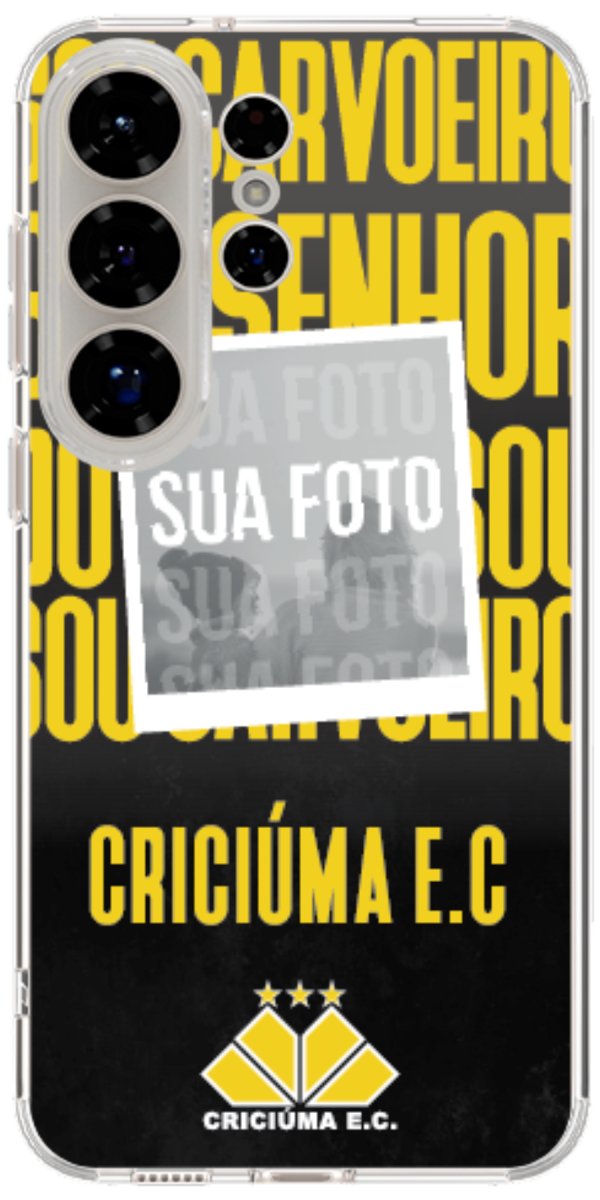Capinha para Celular Crciúma Estampa Oficial 19
